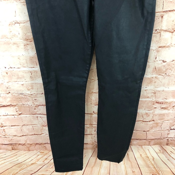 NWT Madewell Skinny Skinny Coated Black pant - Picture 5 of 6